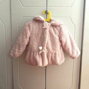 Toddler Girl Pink Fur Coat